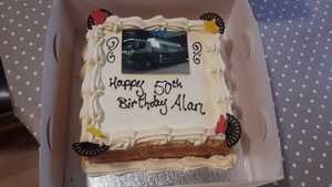Alan Hayes Birthday Cake